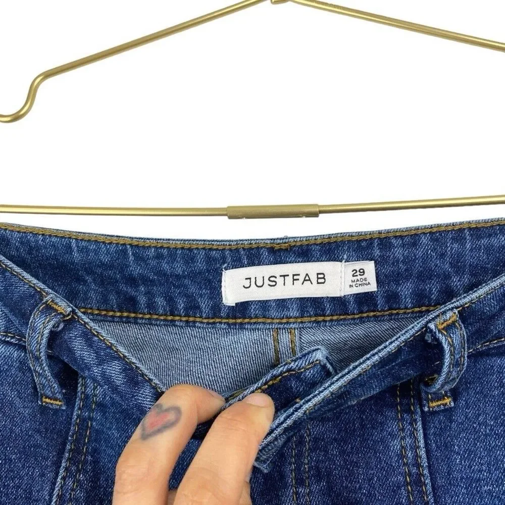 Just Fab Women's Size 29 Denim Dark Wash Blue Jeans WP444‎